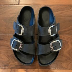 Birkenstock Arizona Big Buckle Slide Sandal Black - 8
